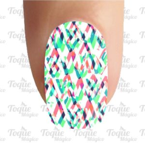 adesivos para unhas abstrata