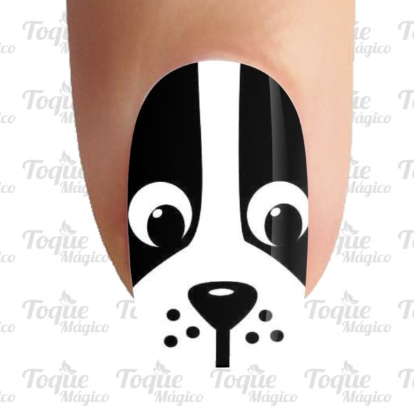 adesivos de unhas animal cachorrinho