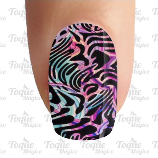 adesivos de unhas animal print