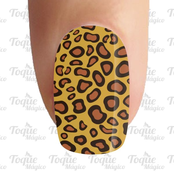 adesivo de unhas animal print