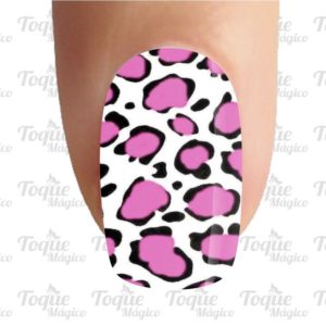 adesivo de unhas oncinha animal print