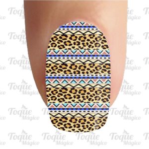 adesivo de unhas animal print