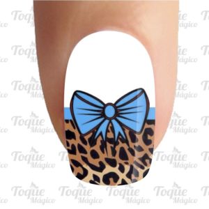 adesivo de unhas animal print onça